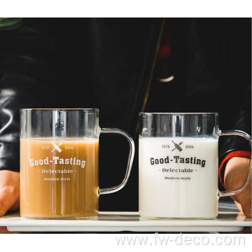 hand blown glass cup juice milk coffee mugs